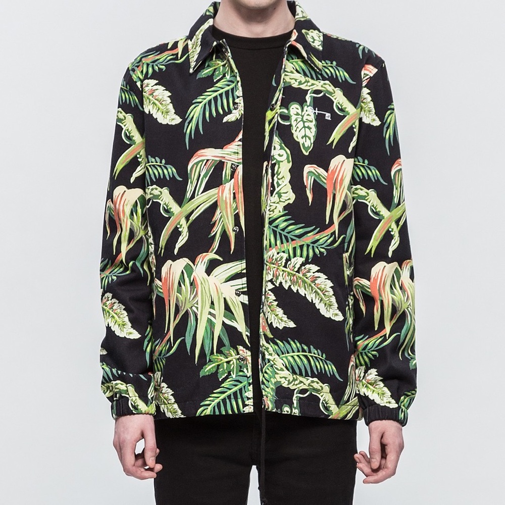 HUF x PENTHOUSE COACH JACKET SIZE M PALMS NWT 🌴